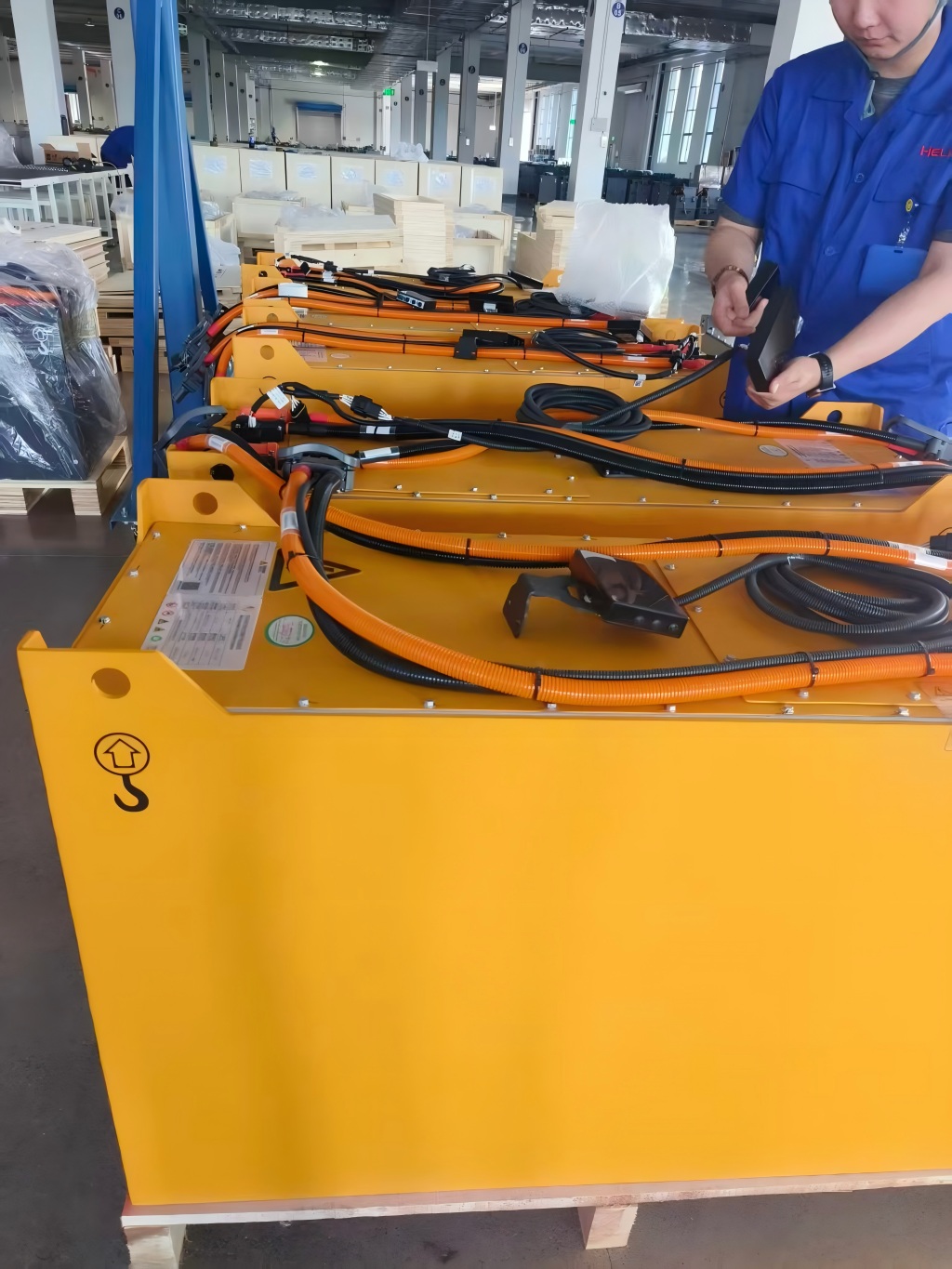 Paquete de batería LiFePO4 24V para carretillas elevadoras, batería de litio de reemplazo para transpaletas eléctricas Linde, Noblelift, Zowell y Heli — Detalles del producto 6
