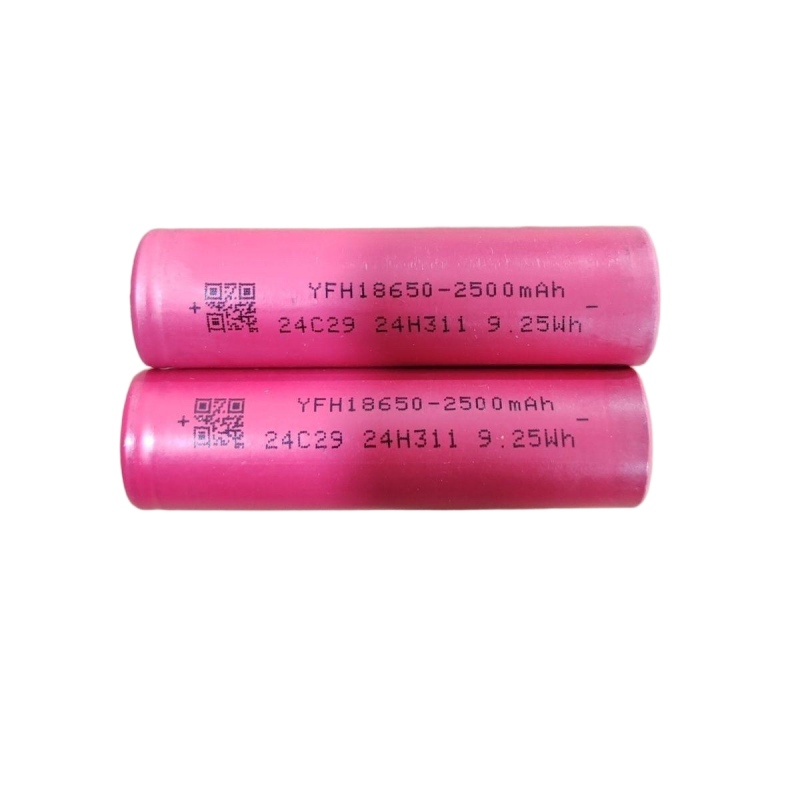 Célula YFH 18650‑2500 mAh, descarga 10C (25 A) - 2